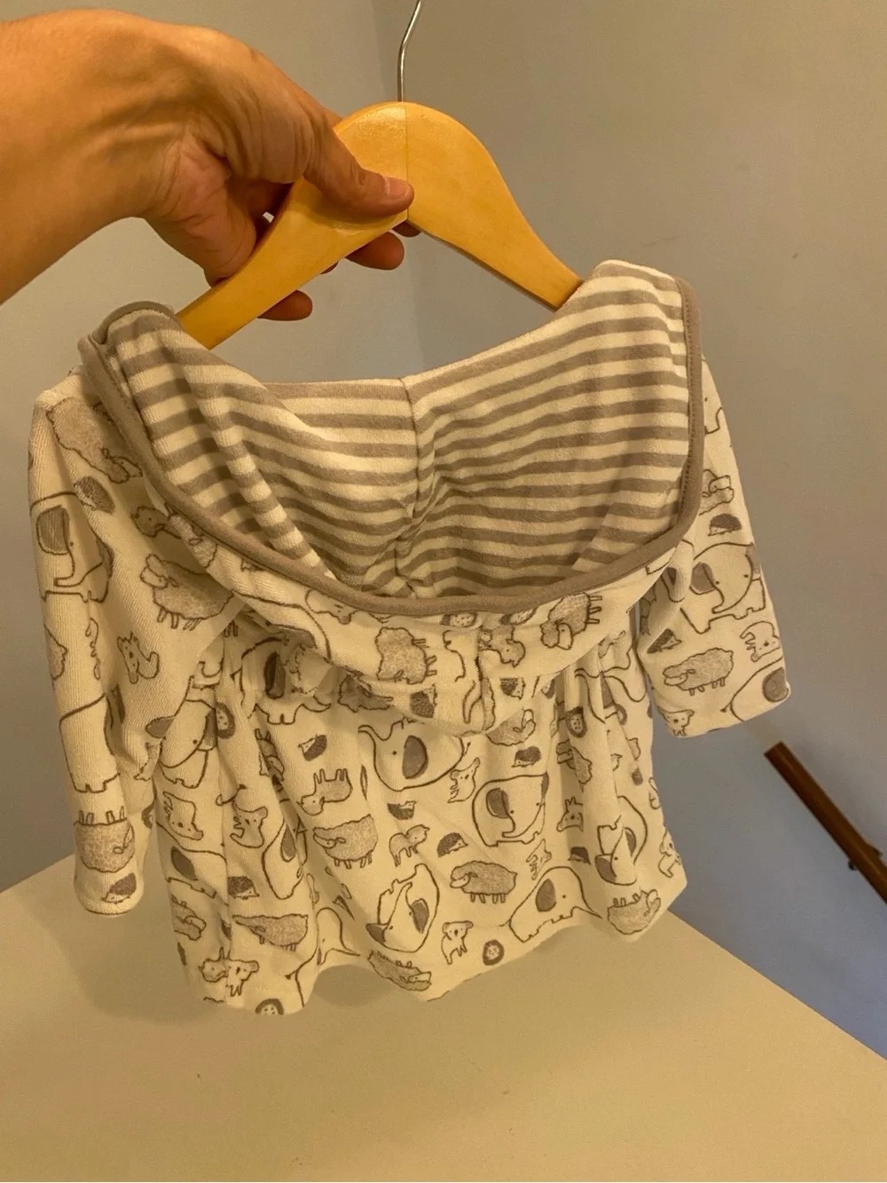 Just One You by Carter’s Baby 0-9M Hooded Animal Print Bathrobe
